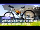 Le premier kit antivol pour casque de vélo inventé par un Villeurbannais