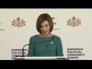 Moldova leader Sandu says path to EU 'irreversible' - Label : AFPTV - First images - Category : News