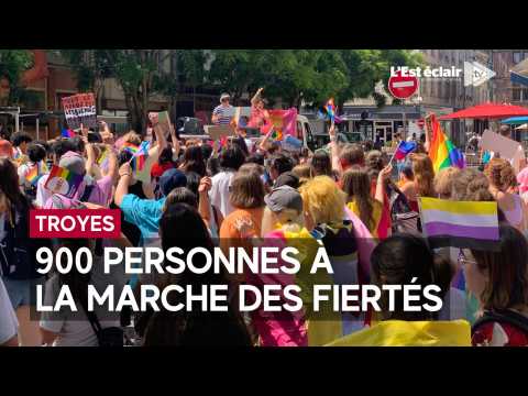 900 personnes à la marche des fiertés ce samedi 3 juin à Troyes