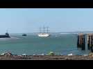 À Boulogne-sur-Mer, un trois mâts de luxe fait escale au port