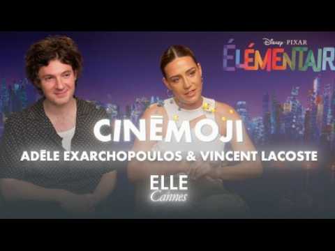VIDEO : « Elémentaire » : Adèle Exarchopoulos et Vincent Lacoste jouent à «Cinémoji » spécial Cannes