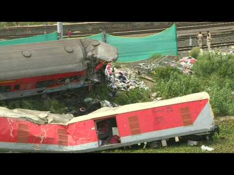 Railway teams restore tracks after deadly India train crash