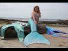 VIDEO. Sirène professionnelle, le métier passion de la Quiberonnaise Floria Mermaid