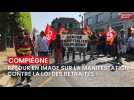 Manifestation à Compiègne contre la loi sur les retraites, mardi 6 juin 2023