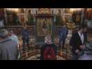 Les Moscovites se pressent pour voir l'icône restituée à l'Église par Poutine