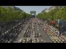 Dictée géante à Paris: les Champs-Elysées transformés en salle de classe