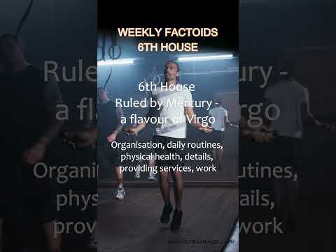 WEEKLY FACTOIDS 6th HOUSE - Obligation, Organization, Health & Fitness #Shorts 6thhouse  #Astrology