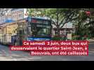 Bus caillassé à Beauvais