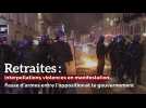 Retraites: interpellations, violences en manifestation... Passe d'armes entre l'opposition et le gouvernement