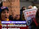 Réforme des retraites : Après le discours de Macron, une manifestation très attendue #shorts