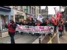 VIDÉO. Manifestation du 23 mars : le cortège s'élance à Granville