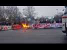 Blocage du périphérique à Lille, les manifestants délogés par la police