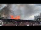 Lille : incendie dans le bidonville de Saint-Sauveur