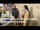 La statue de sainte Thérèse de Lisieux est de retour à Cernay-lès-Reims