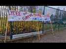 Action symbolique devant le lycée de Nogent-sur-Oise contre les épreuves anticipées du bac