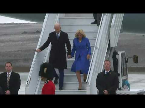 US President Joe Biden and First Lady Jill land in Canada