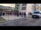 Des barricades érigées devant la faculté de Droit Pasteur à Rouen vendredi 24 mars 2023