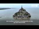 VIDEO. La baie du Mont Saint-Michel lors de la grande marée du 23 mars 2023
