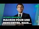 Retraites : Macron se dit « à la disposition de l'intersyndicale »