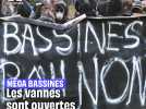 Méga bassines : 3000 policiers pour encadrer la manifestation #shorts