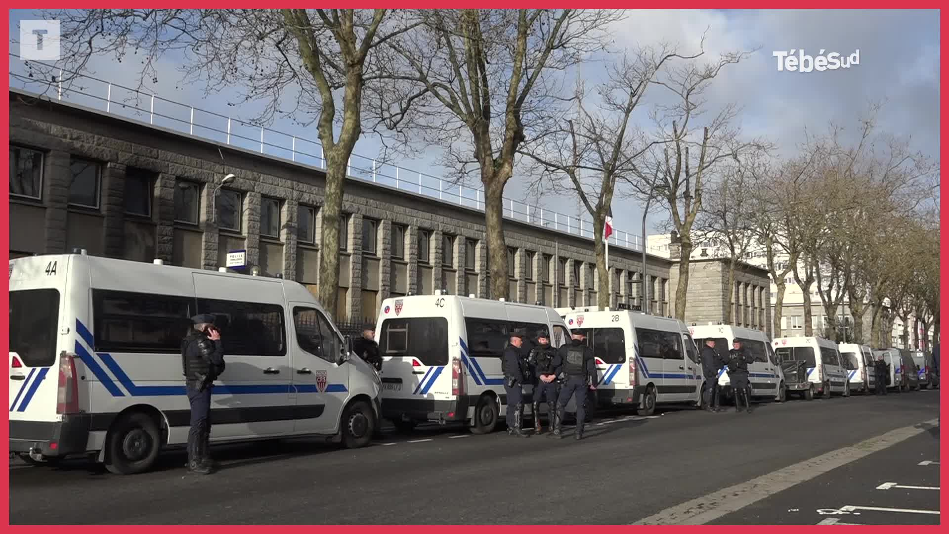 Lorient, le commissariat au lendemain des dégradations (Le Télégramme)