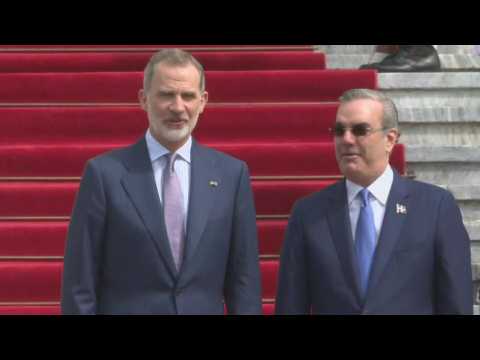 Dominican President Abinader receives King of Spain Felipe VI