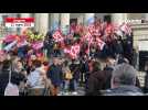VIDÉO. Blocus de Biopole : des agents territoriaux manifestent devant le tribunal d'Angers