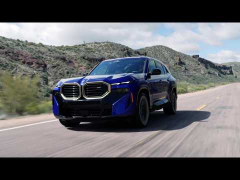 The first-ever BMW XM in Blue-Silverstone-Gold Driving Video