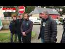 VIDÉO. En Mayenne, des agriculteurs convoqués à la gendarmerie reçoivent le soutien des syndicats agricoles