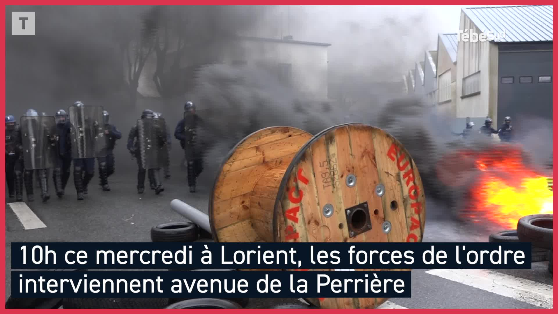 À Lorient, les forces de l'ordre débloquent le dépôt pétrolier (Le Télégramme)