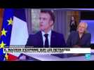 Retraites : Emmanuel Macron assume et défend une réforme 