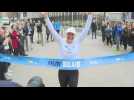 Water scarcity activist Mina Guli completes 200th marathon at the UN to raise awareness
