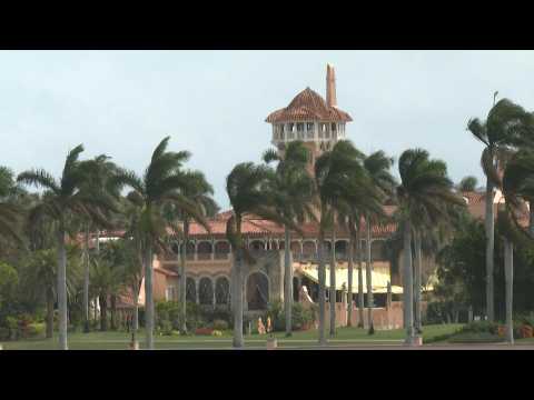 US: Images outside Trump's Mar-a-Lago estate as possible indictment looms