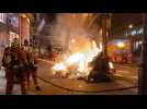 French pension reform: firefighters put out flames after clashes in Paris