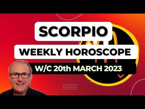 Scorpio Horoscope Weekly Astrology from 20th March 2023
