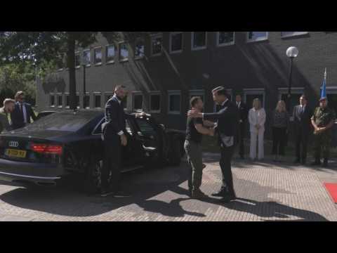 Netherlands: Ukrainian President Zelensky is welcomed by PM Rutte