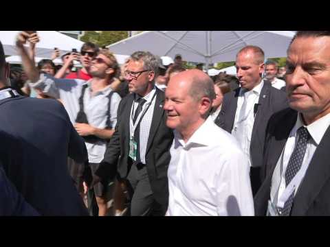 German Chancellor Scholz meets visitors on Open day of the Federal Government