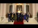 EU, Greek, Balkan and Ukrainian leaders pose for photo ahead of informal dinner