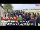 Longueval: le haka des All Blacks en hommage à leurs aïeuls