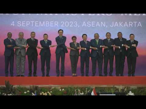 ASEAN foreign ministers gather in Indonesia