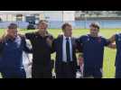 Macron meets Les Bleus before the Rugby World Cup