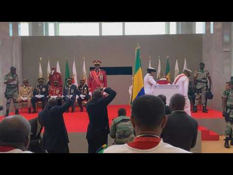 Gabon's General Oligui sworn in as interim president