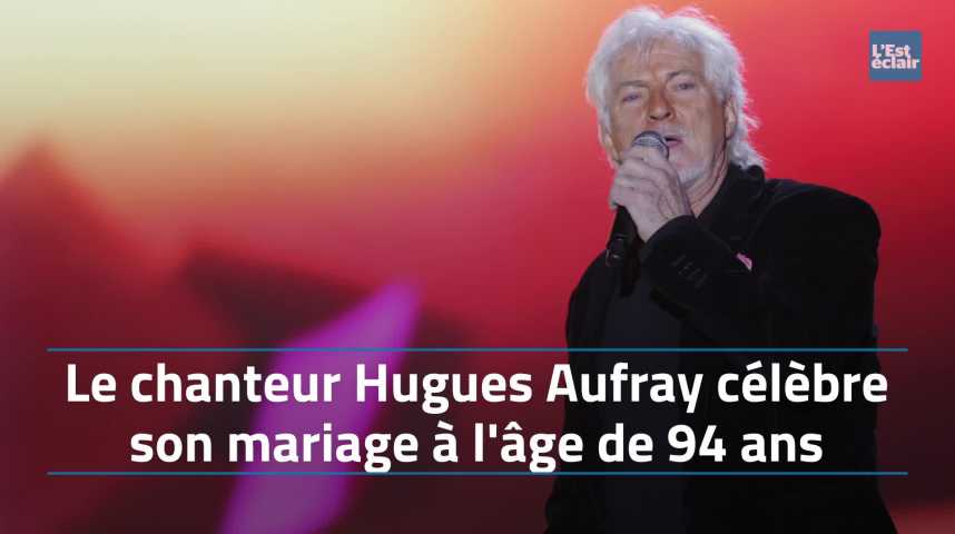 Vidéos : Le chanteur Hugues Aufray célèbre son mariage à l'âge de 94