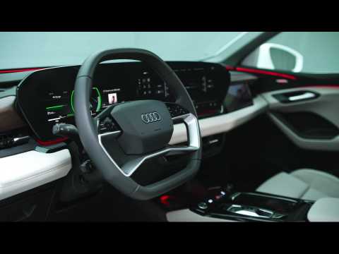 Audi Q6 e-tron Interior design in Pearl Beige