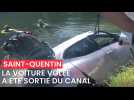 La voiture volée a été sortie du canal de Saint-Quentin mardi 4 septembre
