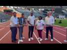 Asafa Powell a inauguré la nouvelle piste du Stade Roi Baudouin