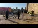 Israeli police cordon off scene of Jerusalem cleaver attack