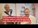 Michel Pruvot rend visite à une Abbevilloise pour fêter ses 100 ans