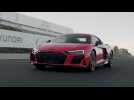 Audi R8 performance Coupe quattro takes last laps at Monterey Car Week as brand continues to bring electric performance to the road and track