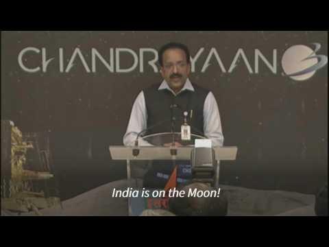 'India is on the Moon!' Celebrations after spacecraft lands safely
